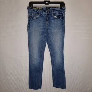 J.Crew Matchstick Jeans Women’s 27R Medium Wash Stretch Denim Straight Leg